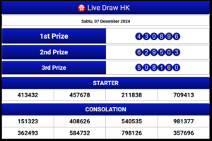 Live draw hk